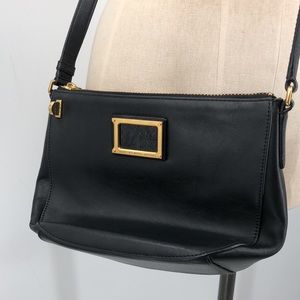 Marc Jacobs Crossbody Purse Black Gold Details